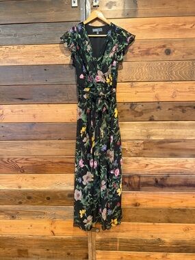Donna Ricco Floral Maxi Dress - size 2
